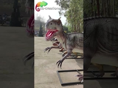Dieren Levensgrote Allosaurus Animatronic vriendschappelijke Eco van de Pretpark de Grote Glasvezel
