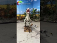 Realistische animatronische dinosaurus animatronische velociraptor