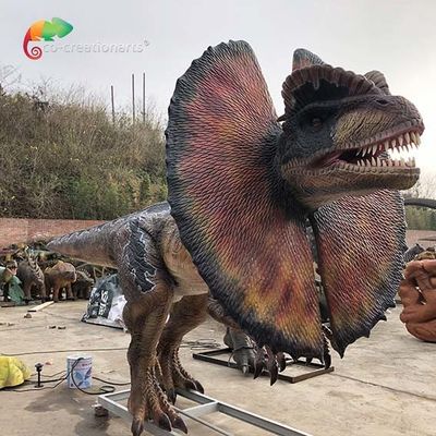 Van het de Fabrieks de Levensgrote Pretpark van Dilophosaurusanimatronic Dinosaurus Dilophosaurus van Animatonic