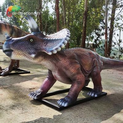 kopen Openlucht van de Dinosaurustriceratops van Animatronic van de Speelplaatsglasvezel het Waterafweermiddel online manufacture