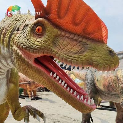 kopen Weerbestendige Levensgrote Animatronic-Dinosaurussen Animatronic Dilophosaurus 5meters online manufacture
