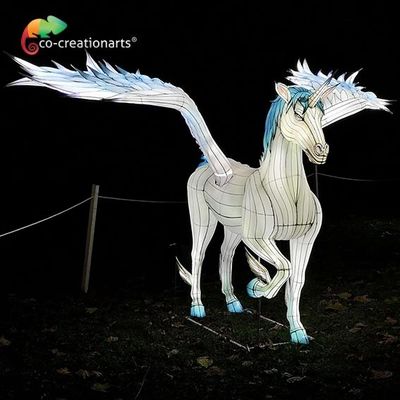 kopen Westelijk Mythisch Schepsel Unicorn Lantern Colorful Outdoor Lanterns 110V 220V online manufacture