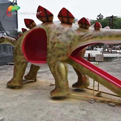 Goede prijs. De aangepaste 6M Dinosaur Playground Equipment Dia van Glasvezelstegosaurus online