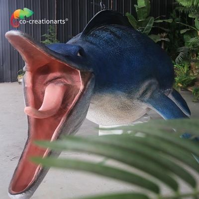kopen Met de hand gemaakte Mosasaur-Glasvezelstandbeelden voor Openluchttentoonstelling online manufacture