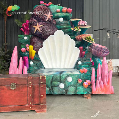 kopen Gepersonaliseerde glasvezel Animatronische kunstmatige troon Oceaan Decoratie Voor Seaworld online manufacture