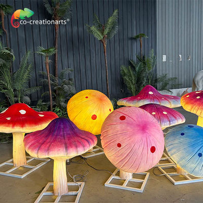 kopen Waterdicht reuzengrootte glasvezel Animatronische verlichting paddenstoel Voor pretpark decoratie online manufacture