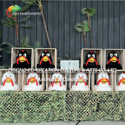 Animatronische piano kip voor de boerderij Interactieve kip speeltuin apparatuur voor buitenspel
