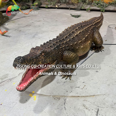 Levensgrote animatronische krokodillen simulatie dieren voor dierentuin park decoratie
