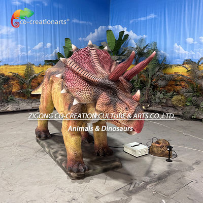 kopen Meeslepende Realistische Animatronische Dinosaurus Tentoonstelling: Gigantische Gemotoriseerde Triceratops met Levendige Kleuren, Beweeglijke Beweging & Afstandsbediening online manufacture