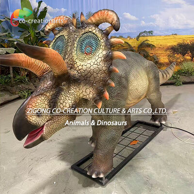 Kopen Realistisch Animatronisch Lokiceratops Dinosaurus Model Voor Theme Parken En Educatieve Exposities online vervaardiging