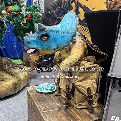 Kopen Interactieve baby-triceratops-dinosaurusrugzak met animatronic-bewegingseffecten online vervaardiging