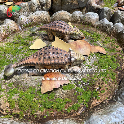 Kopen Realistisch geanimeerd dinosaurusnest met 3D-geprinte babydinosaurussen en acrylkoepeldisplay online vervaardiging