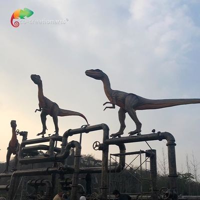 Goede prijs. Openluchtdecoratie Velociraptor die Animatronic Realistische Dinosaurusmodellen waterdicht maken online