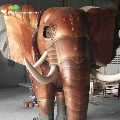 Goede prijs. Mall Decoration Custom Made Animatronics Fiberglass Elephant Statue 4.5 meters online