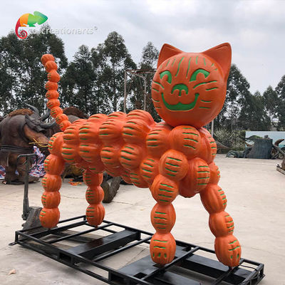 Goede prijs. Duurzame glasvezel robot figuur pompoen kat Voor Halloween festival decoratie online