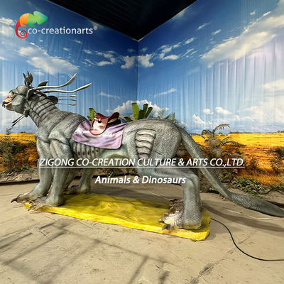 Berijdbare Animatronic Monster Rit: Dynamische Beweging & Zilver-Beest Ontwerp Voor Avonturenparken